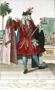 De Kleermaker, ca. 1735 door Martin Engelbrecht
