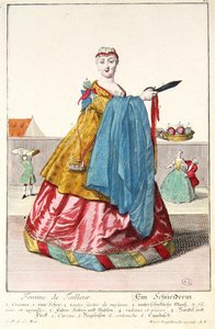 De Vrouw van de Kleermaker, c.1735 door Martin Engelbrecht