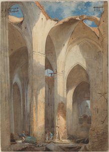 De Ruïnes van de Sint-Nicolaaskerk in Hamburg