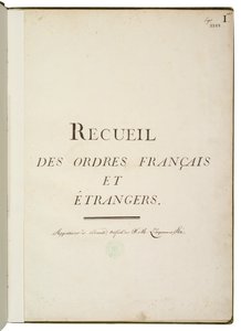 Recueil des ordres français et étrangers door Martin Guillaume Biennais