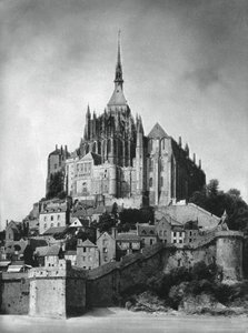 Mont Saint-Michel, Normandië, Frankrijk, 1937