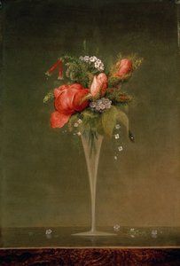 Stilleven met wijnglas, 1860 door Martin Johnson Heade