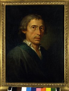Portret van Giuseppe Parini (1729-1799) Italiaanse dichter en schrijver. Schilderij door Martin Knoller (1725-1804) 1760-1770 circa. Milaan door Martin Knoller