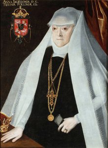 Portret van Anna Jagiellon (1523-1596), koningin van Polen