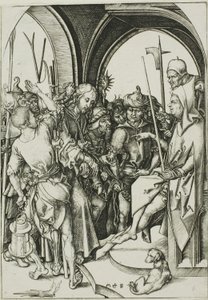 Christus voor Annas door Martin Schongauer