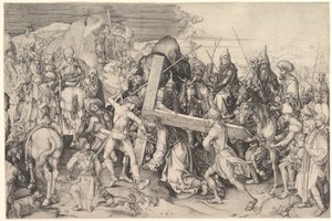 Christus Draagt het Kruis, ca. 1475-80 door Martin Schongauer