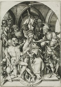 Christus Gekroond met Doornen, uit De Passie door Martin Schongauer
