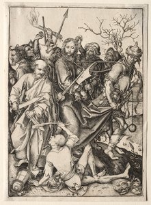 Christus gevangen genomen door Martin Schongauer