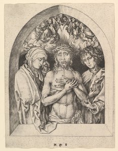 Christus als de Man van Smarten met de Maagd en St. Johannes, ca. 1435-1491