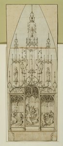 Tekening voor een altaar ... door Martin Schongauer