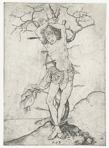 Heilige Sebastiaan door Martin Schongauer
