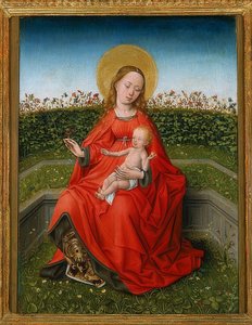 Madonna in de rozentuin