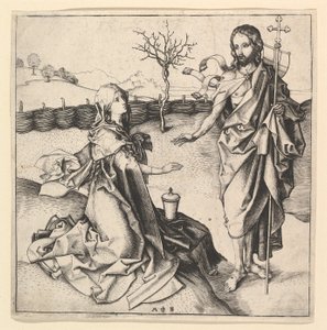 Noli me Tangere, ca. 1435-1491 door Martin Schongauer