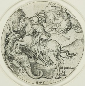 Sint Joris door Martin Schongauer