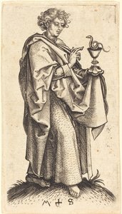 Sint Johannes de Evangelist door Martin Schongauer