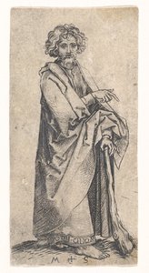 St. Jacobus de Mindere, ca. 1435-1491 door Martin Schongauer