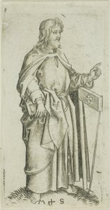 St. Judas, van Apostelen door Martin Schongauer