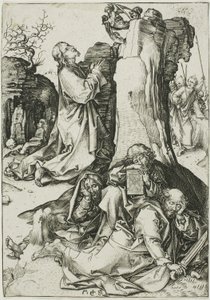 De Agonie in de Tuin, uit De Passie door Martin Schongauer