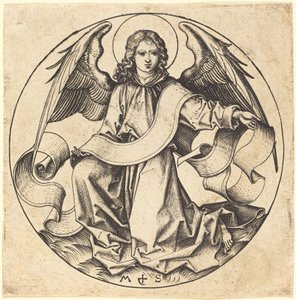 De Engel van Sint Mattheüs door Martin Schongauer