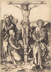 De kruisiging door Martin Schongauer