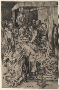 De Dood van de Maagd door Martin Schongauer