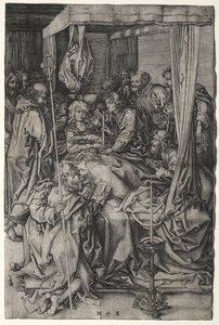 De Dood van de Maagd door Martin Schongauer