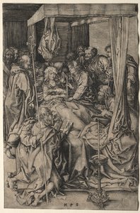 De dood van de Maagd door Martin Schongauer