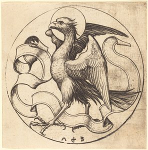 De adelaar van Sint Jan door Martin Schongauer