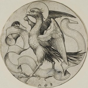De adelaar van Sint Jan door Martin Schongauer