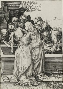 De graflegging, laat 15e eeuw door Martin Schongauer