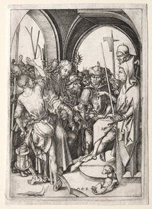 De Passie: Christus voor Annas door Martin Schongauer