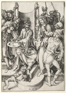 De Passie: Christus voor Pilatus door Martin Schongauer