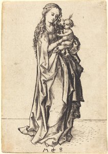 De Kleine Madonna en Kind door Martin Schongauer