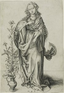 De Maagd van de Aankondiging door Martin Schongauer