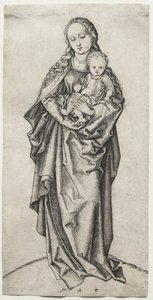 Maagd en Kind met een Appel door Martin Schongauer