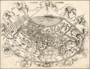 1513 Ptolemeïsche wereldkaart door Martin Waldseemüller door Martin Waldseemuller