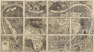 Wereldkaart Universalis Cosmographia, 1507