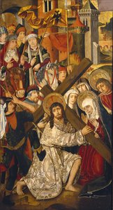 De Weg naar Golgotha (detail) door Martin & Ximenez Miguel (fl.1466 1505) Bernat