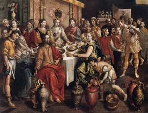 De bruiloft te Kana, 1596-1597