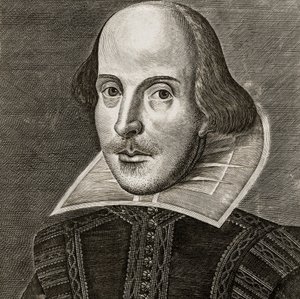 Portret van William Shakespeare door Martin Droeshout