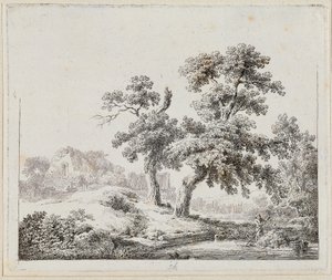 Landschap door Martin von Molitor