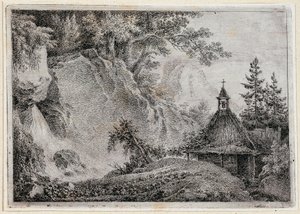 Landschap door Martin von Molitor