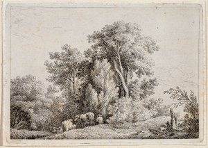Landschap door Martin von Molitor