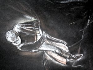 Studie naar Degas - Hommage door Martina Konitzky