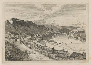 Gezicht op Bouillon door Martinus Antonius Kuytenbrouwer jr.