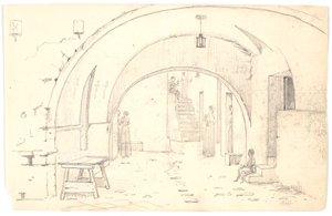 Straatscène in Bari door Martinus Rørbye