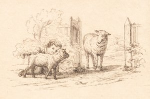 Illustratie voor "Halvhundrede Fabler for Børn" van Hey door Martinus Rørbye