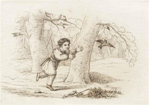 Illustratie voor "Vijftig Fabels voor Kinderen" van Hey door Martinus Rørbye