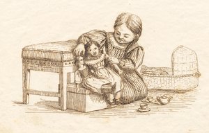 Illustratie voor "Halvhundrede Fabler for Børn" van Hey door Martinus Rørbye