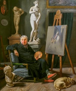 De schilder Christian August Lorentzen door Martinus Rorbye